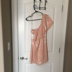 Guess By Marciano One Shoulder Sequin Dress